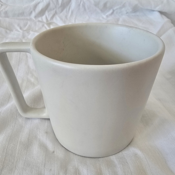 White Coffee Mug From Starbucks with Green Design - Picture 4 of 5